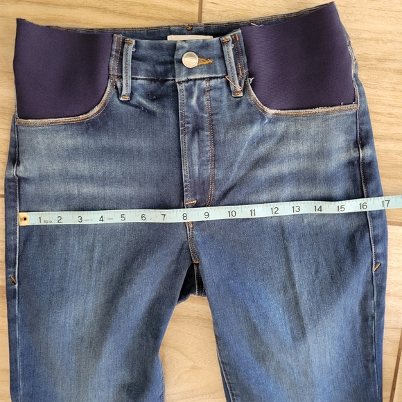 NWOT Good American Jeans Maternity Good Flare Trouser Hem - Picture 8 of 11